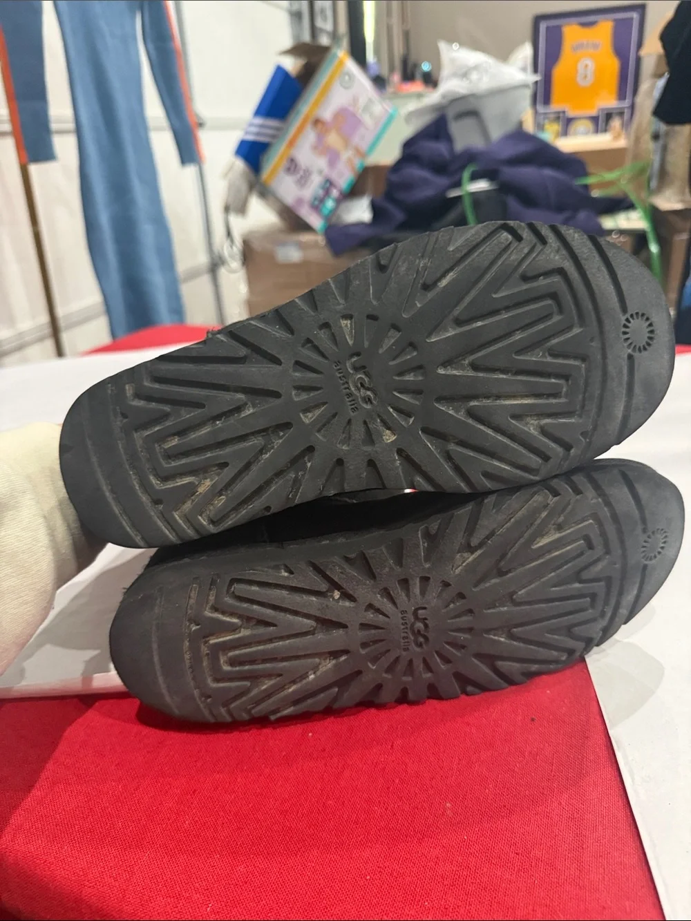 UGG Black Tall Suede Winter Boots